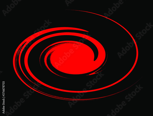 abstract background with red spiral