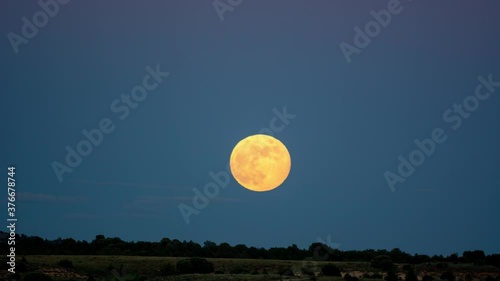 full moon over the sky