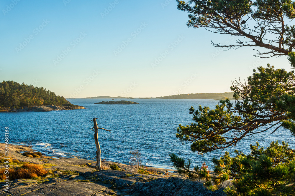 View to the Gulf of Finland from the shore of Porkkalanniemi, Kirkkonummi, Finland