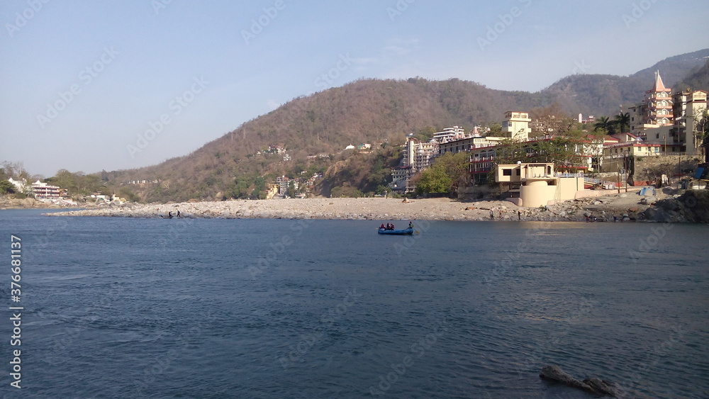 Naklejka premium A Day out in Rishikesh