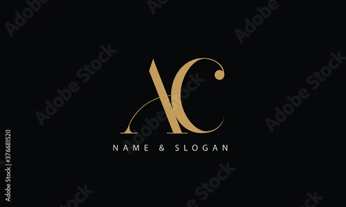 AC, CA, A, C abstract letters logo monogram photo