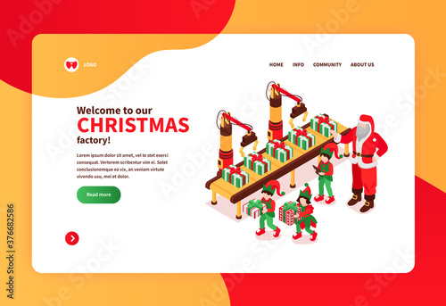 Christmas Factory Website Banner