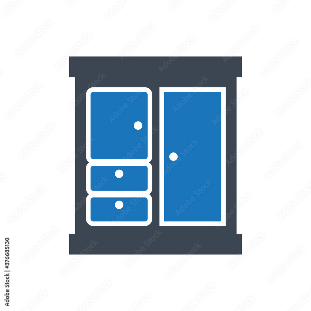 Wardrobe icon ( vector illustration ) Wardrobe icon ( vector illustration )