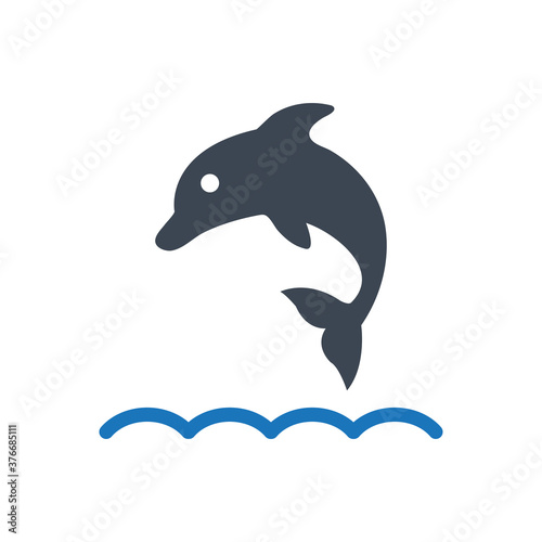 Dolphin icon ( vector illustration )