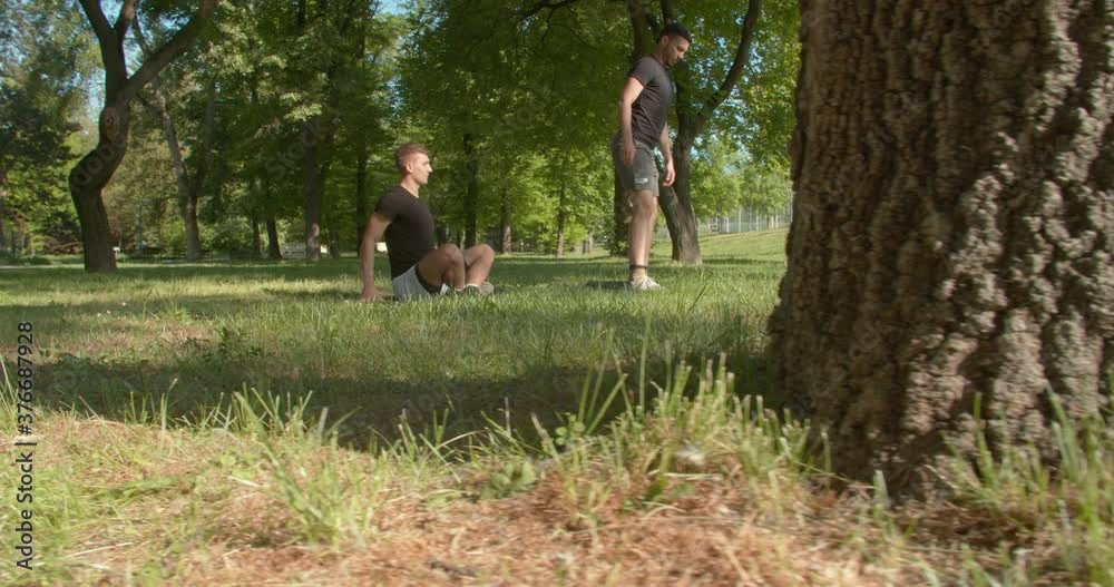 Practicing yoga together