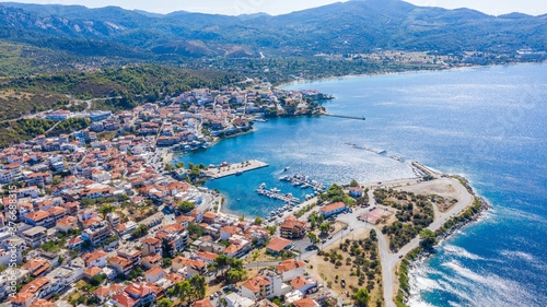Photos Beautiful Summer Scene in the Greece. Sithonia, Neos Marmaras.