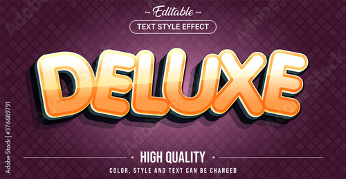 Editable text style effect - Deluxe theme style.