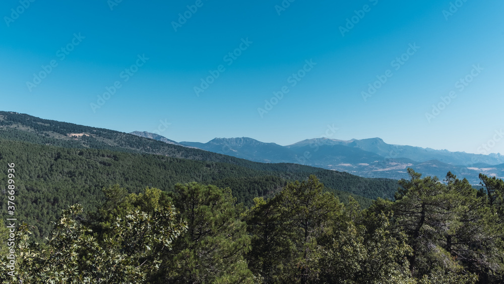 Views of a mountainside