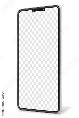 realistic smartphone blank mock up mobile phone for design vector illustration