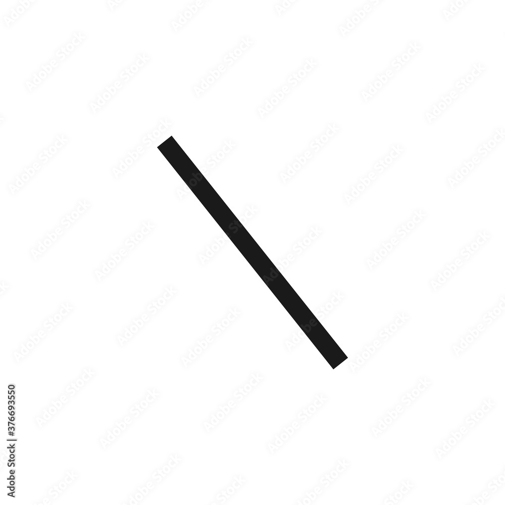 Slash icon. Math symbol modern, simple, vector, icon for website design, mobile app, ui. Vector Illustration Slash icon. Math symbol modern, simple, vector, icon for website design, mobile app, ui. Vector Illustration