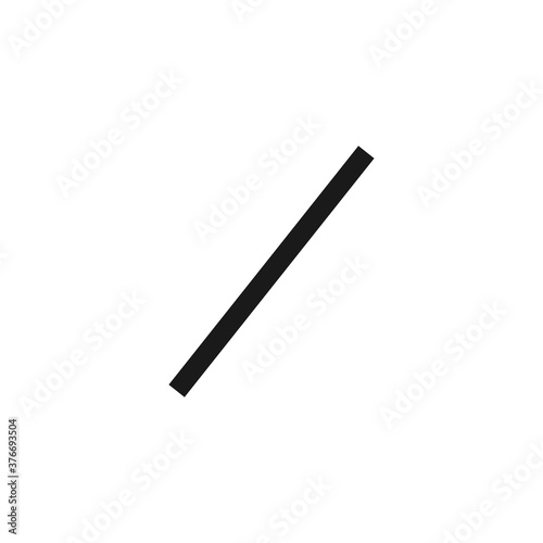 Slash icon. Math symbol modern, simple, vector, icon for website design, mobile app, ui. Vector Illustration