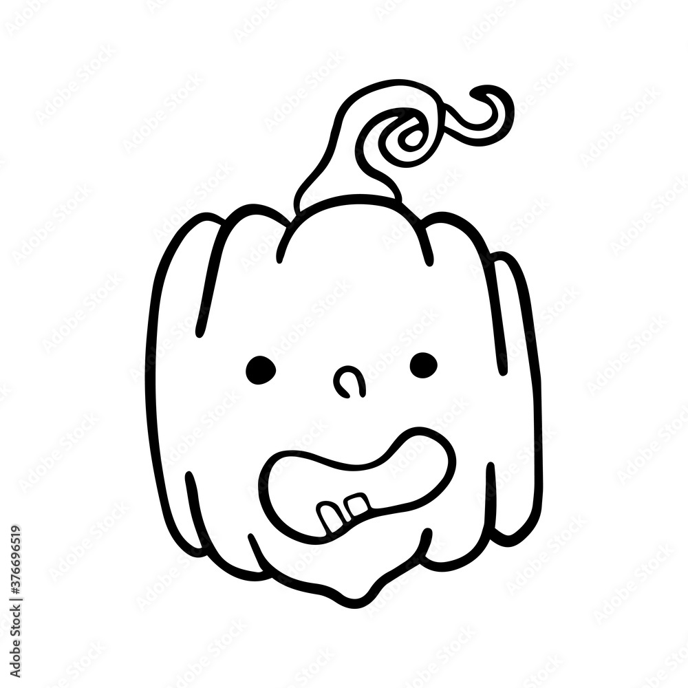 Pumpkin for Halloween. Pumpkin face on background. Vector illustration. Pumpkin for Halloween. Pumpkin face on background. Vector illustration.