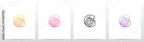 Tulip Flower On Letter Logo Design G