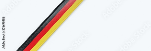 Leather strip with the flag of Germany.