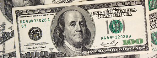 American dollars close up