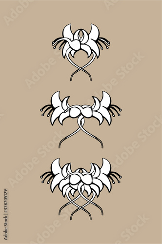 Wallpaper Mural Set of vintage ornaments. Frames, borders, dividers. Ornate decorative design elements for invitation, congratulation and greeting card. Vector Ornament. Hand-drawn Filigree decoration. Torontodigital.ca