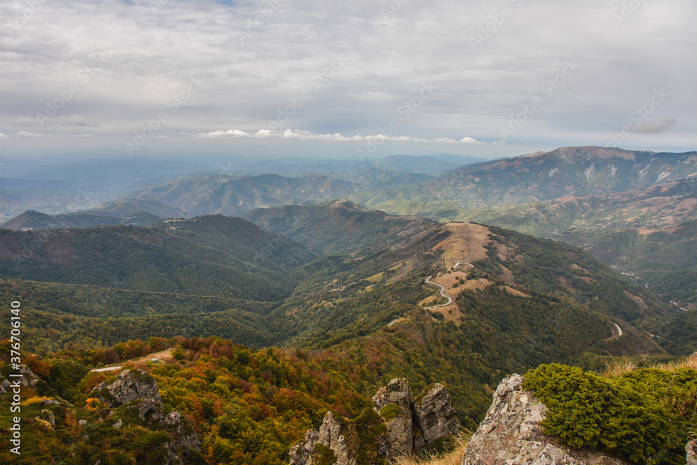 Naklejka premium Nature landscape for climbing and adventure, perfect view