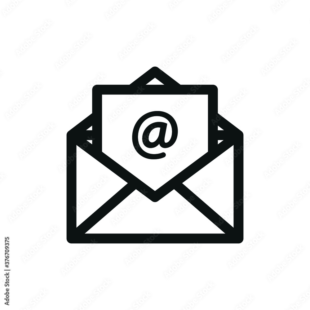 mail icon, Message envelope line art icon for apps and websites mail icon, Message envelope line art icon for apps and websites