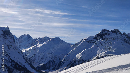Alpes montagne en neige
