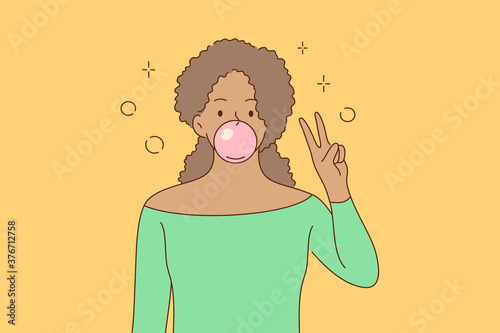 Greeting, gesture, positivity, peace concept