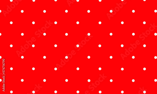 White dot pattern on red background