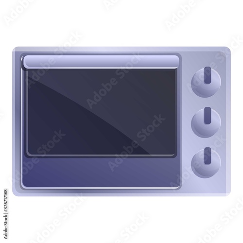 Home convection oven icon. Cartoon of home convection oven vector icon for web design isolated on white background