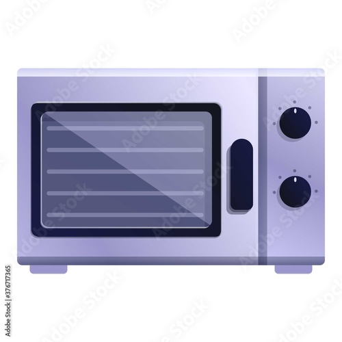 Microwave convection oven icon. Cartoon of microwave convection oven vector icon for web design isolated on white background