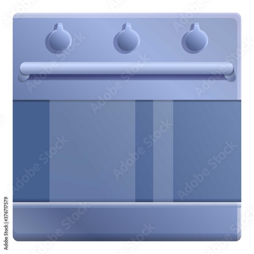 Hot convection oven icon. Cartoon of hot convection oven vector icon for web design isolated on white background