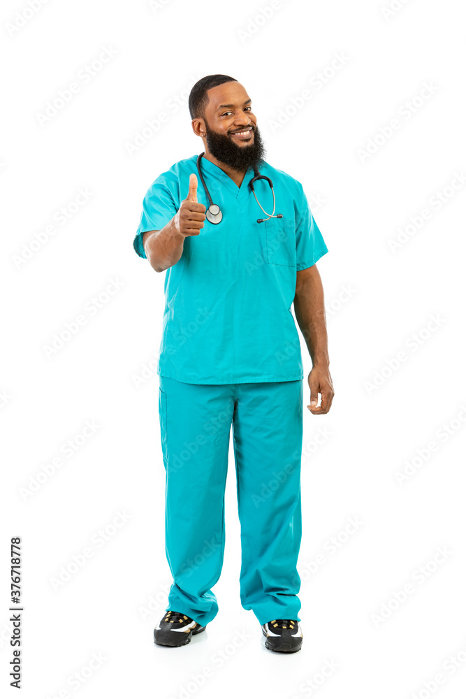 Doctor Shows Thumbs Up In Positive Affirmation Doctor Shows Thumbs Up In Positive Affirmation