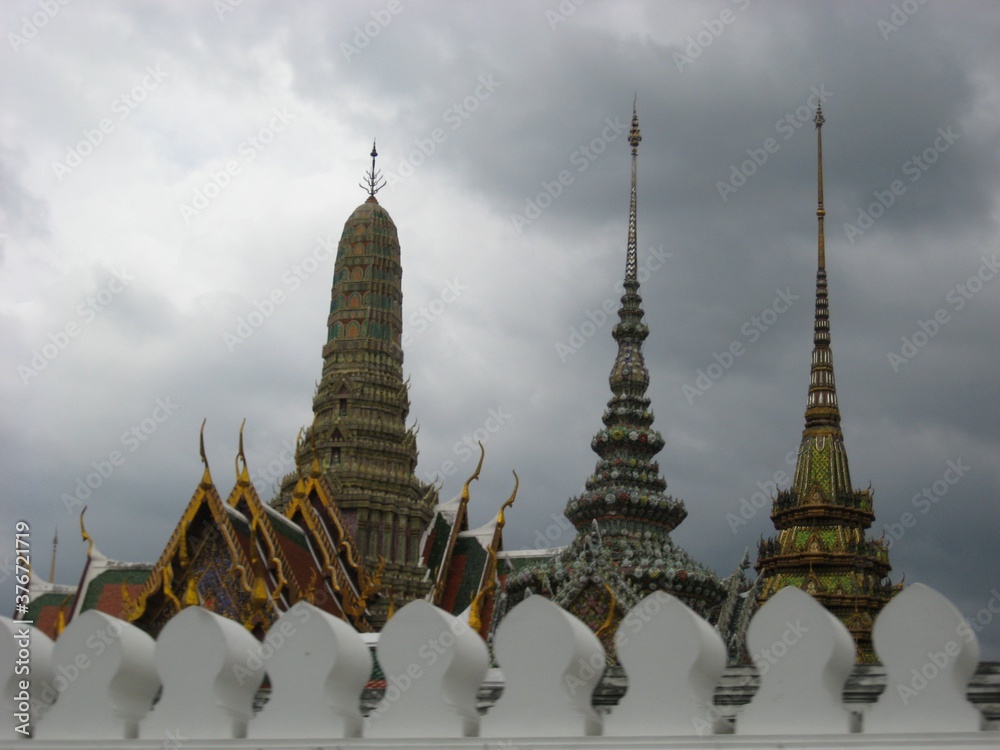 Fototapeta premium View of the teamples