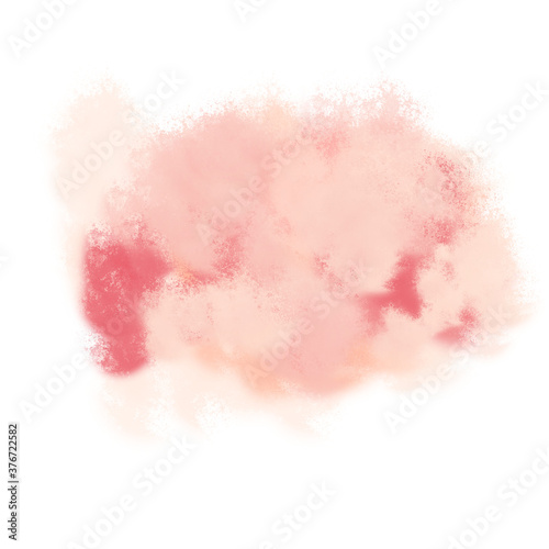 abstract pink watercolor on white background