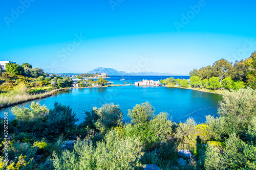 Datca Harbour view. Datca is populer tourist destination in Turkey.