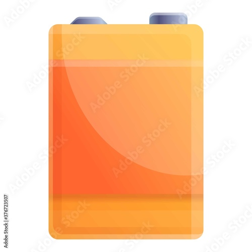 Supply battery icon. Cartoon of supply battery vector icon for web design isolated on white background