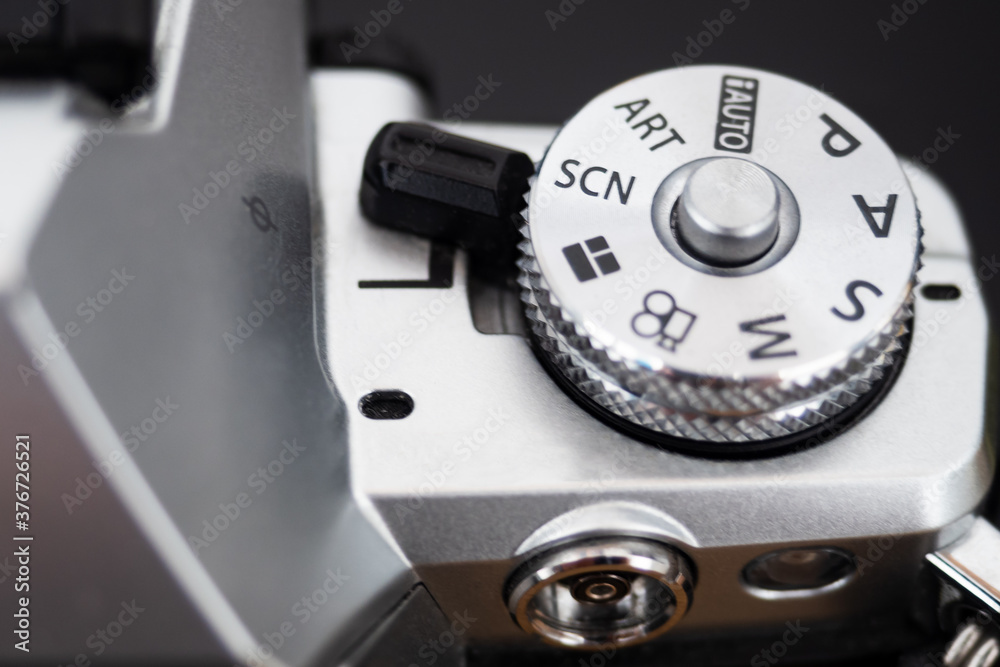 Shooting mode selection wheel of a digital camera Shooting mode selection wheel of a digital camera