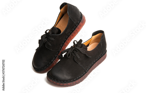 leather shoes isolated