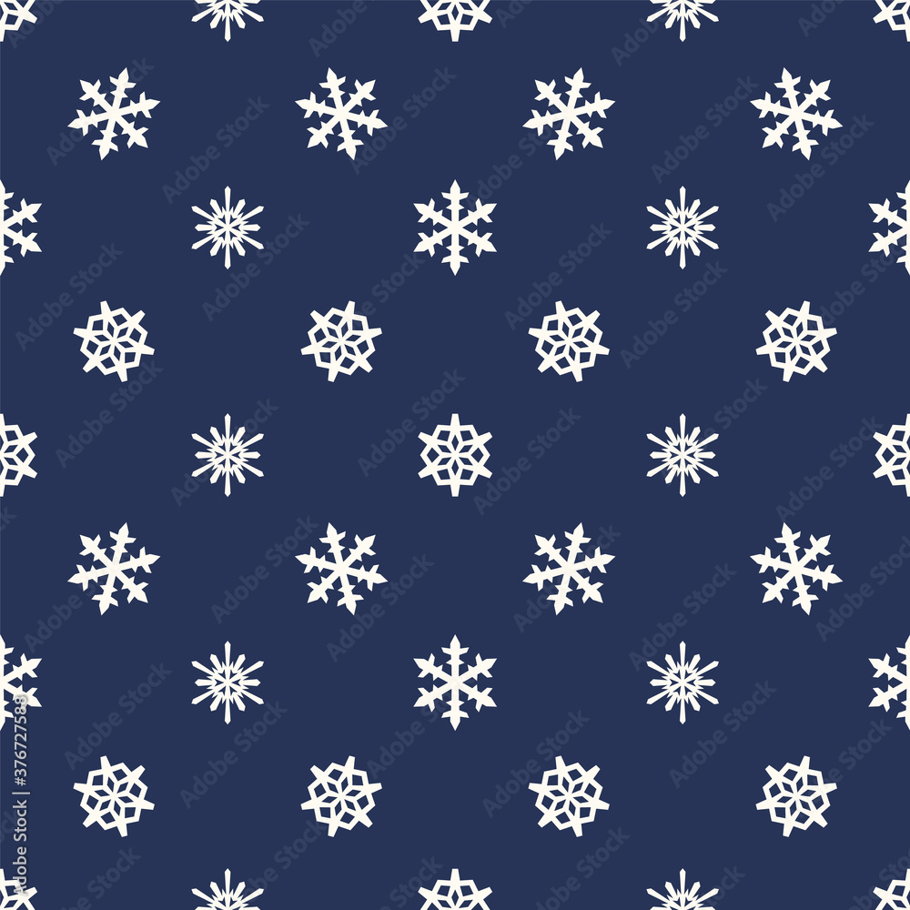 Christmas snowflakes seamless pattern Christmas snowflakes seamless pattern