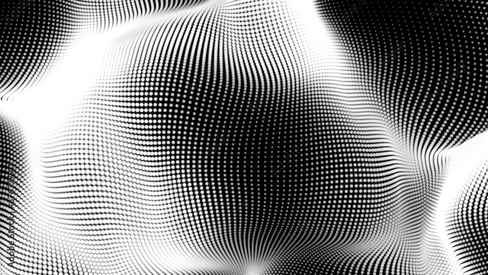 Dot white black wave technology texture background. Abstract big data digital concept. 3d rendering. Dot white black wave technology texture background. Abstract big data digital concept. 3d rendering.