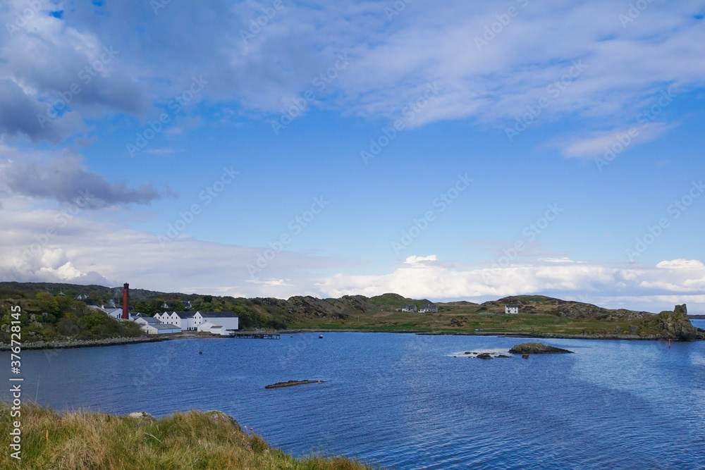 The Lagavulin bay on the Isle of Islay