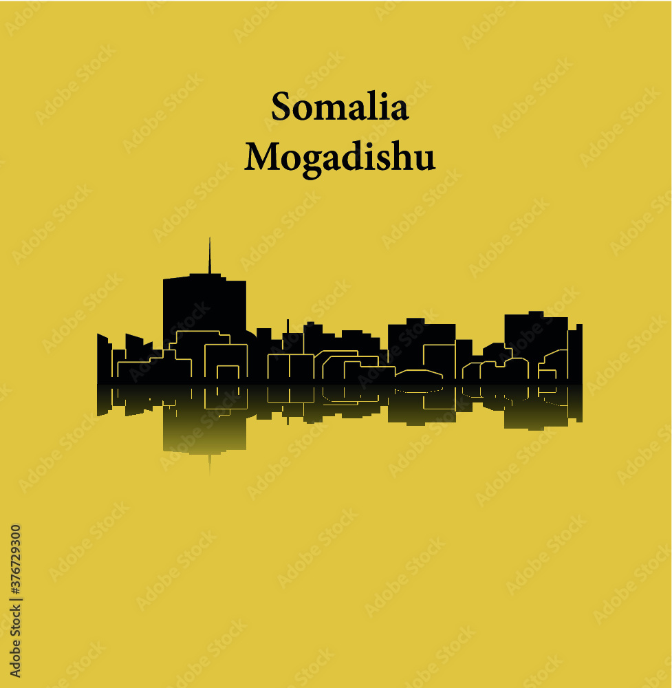 Naklejka premium Mogadishu, Somalia
