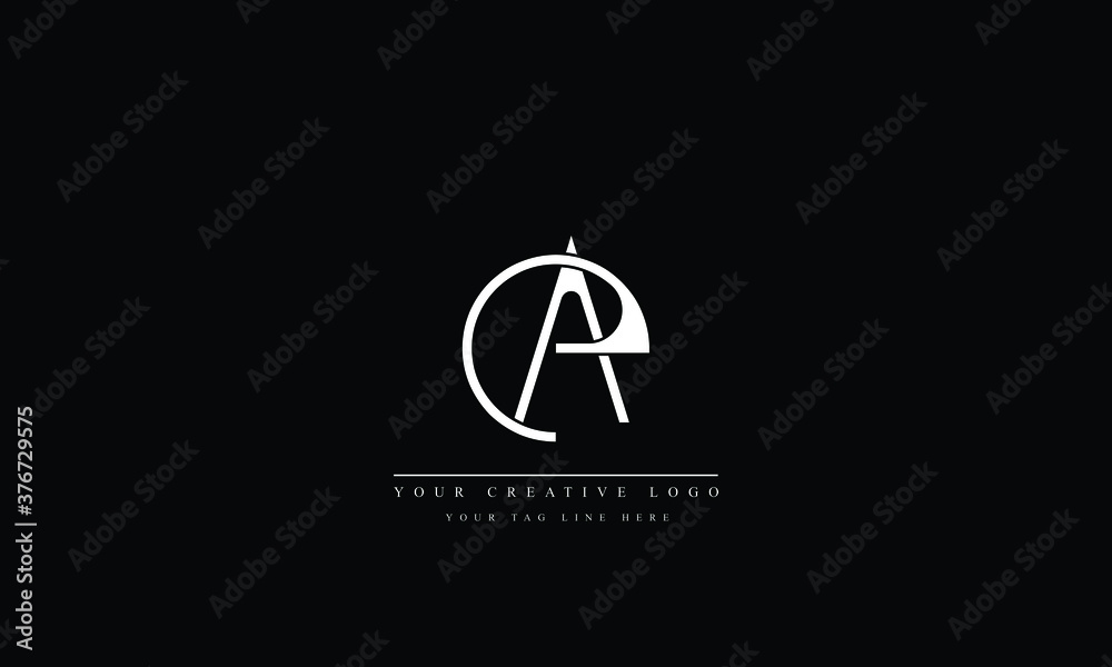 Vetor de AE, EA, A, E, abstract vector logo monogram template do Stock ...