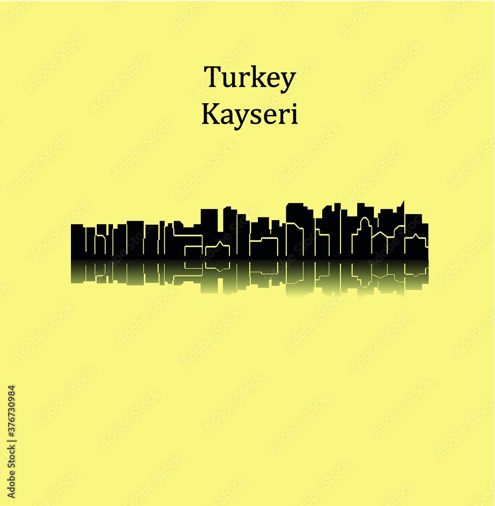 Fototapeta premium Kayseri, Turkey skyline