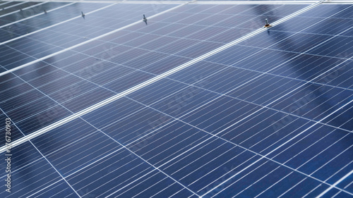 Solar panels installed on modern buildings To convert solar energy into electrical energy.Clean and Green Alternative Energy