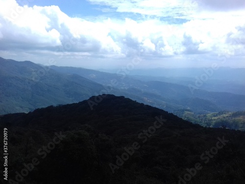 clouds over the mountain