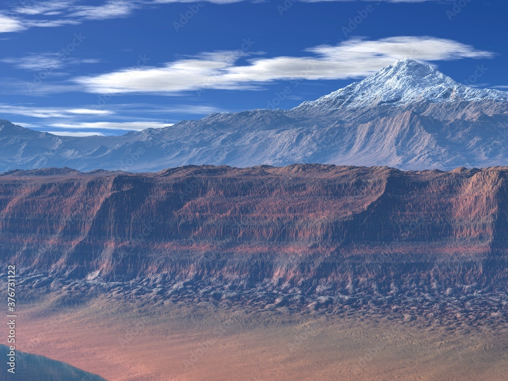 Fototapeta premium Beautiful mountain landscape