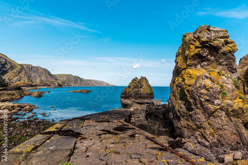 St Abbs coastal path morning photo