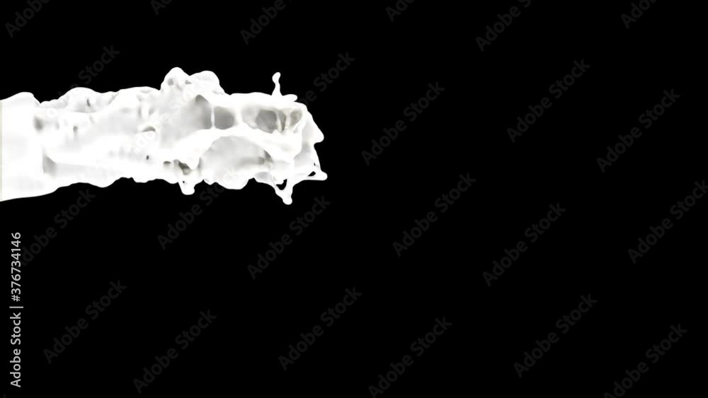 Milk jet splash black. Super Slow Motion 1000fps 4k Milk jet splash black. Super Slow Motion 1000fps 4k