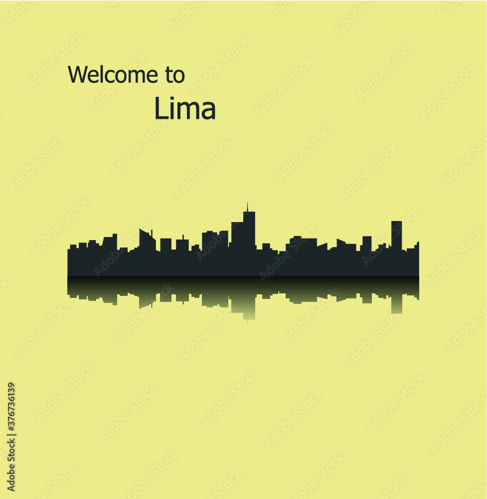 Lima, Peru (city silhouette)