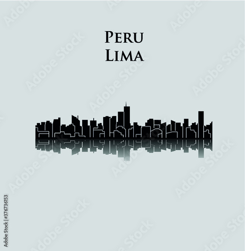 Lima, Peru (city silhouette)