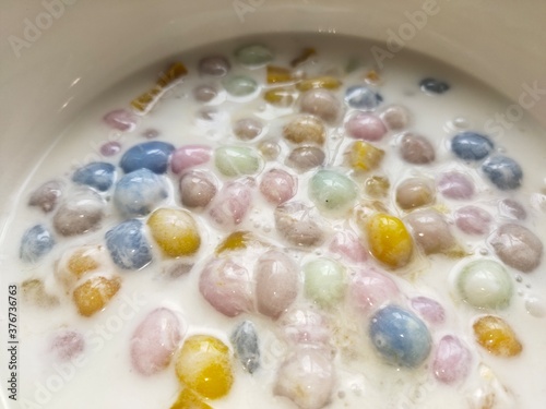 colorful bath salt