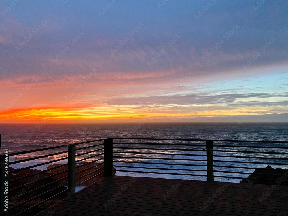 Sunset on the Pacific Coast